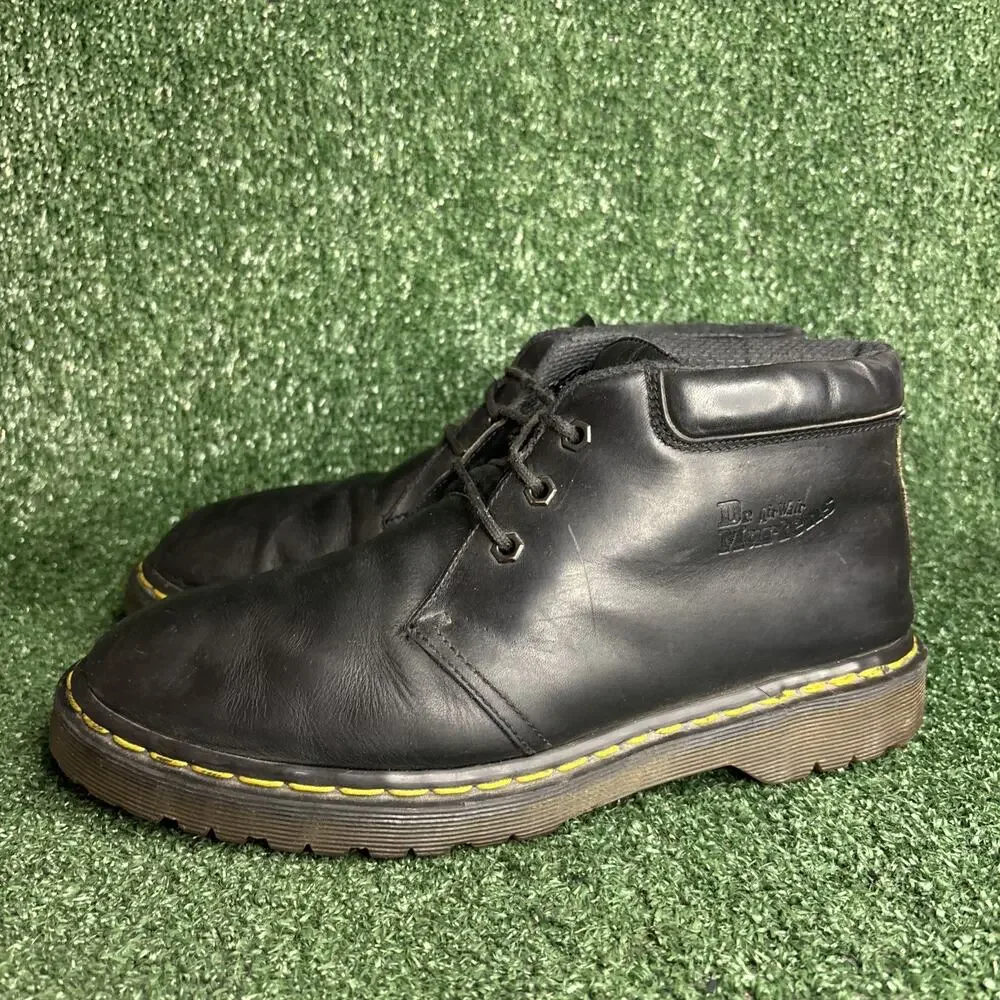 Dr.‎ Martens 8057 Black Leather Chukka Boots Size US 11 / UK 10 Made in England